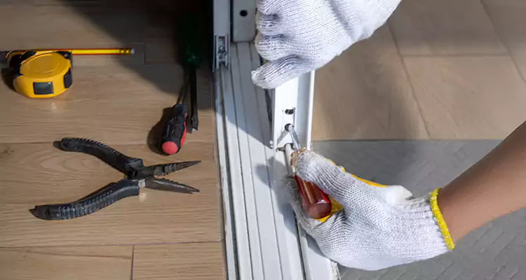 Backyard Sliding Door Track Repair in East Lake-Orient Park, FL